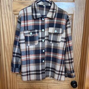 Plaid Shacket - great condition.